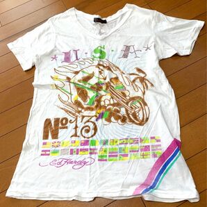 エドハーディー edhardy ラメ入り 半袖Tシャツ