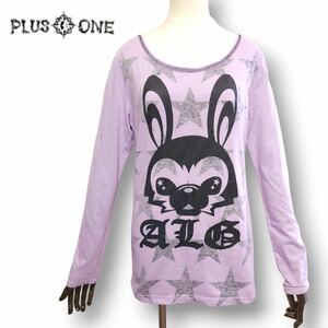 [Algonquins] Long -Sleeved Print T -Form/Argonkin/Cut -sew/Rabbit/Punk/Punk