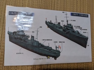 カラーイラスト　帝国海軍　　日振型海防艦