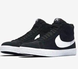 NIKE ナイキブレーザー BLACK BLAZER MID スニーカー 靴 黒 ハイカット スケボー ストリート ファッション