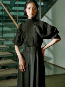 Tomi China Blouse / Black teloplan チャイナ　ブラウス