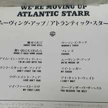 帯付CD★ Atlantic Starr / アトランティック・スター★1989年第9作『We're Movin' Up』R&B.26位： R&B1位＜My First Love＞_画像3