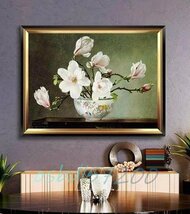 ◆稀少品◆『花』 油彩 油絵 絵画 60*40cm_画像3