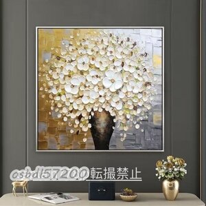 Art hand Auction 超美品★花 応接間掛画 玄関飾り 純粋な手描きの絵画 廊下壁画, 美術品, 絵画, その他