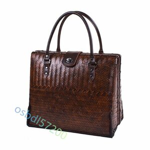  strongly recommendation * basket storage basket stylish bamboo . braided taking . in stock hand handmade tote bag basket nature. superior article high capacity 