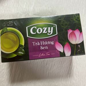 未開封 Cozy ロータスティー ティーバッグ 25包入り 蓮茶 ハス茶 お茶 ベトナム産 海外 ハーブティー