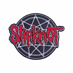 Slipknot アイロンパッチ／ワッペン スリップノット Red Logo Over Nanogram