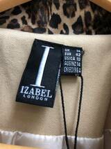 タグ付き IZABEL LONDON トレンチコート レオパード柄切替 XL 大きめ レディース アウター イザベル ロンドン 23053002_画像7