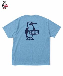 CHUMS Booby Logo T-Shirt DRY Lt.Indigo チャムス ブービー ロゴ Tシャツ ドライ ライト インディゴ（メンズ）CH01-1955／XXL／2XL