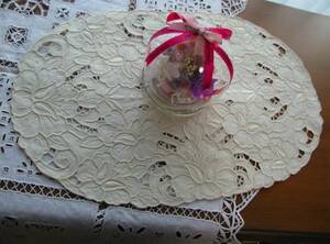  hand embroidery table runner #014