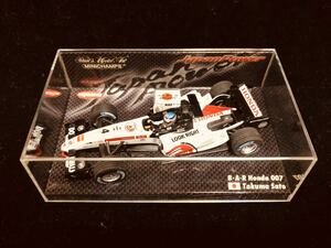 ミニチャンプス KYOSHO CORPORATION 1/43 B.A.R Honda 007 Takuma Sato Exclusive for KYOSHO (403050104)