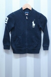 2-3161A/ラルフローレン ビッグポニー コットンニットジップカーディガン RALPH LAUREN キッズ