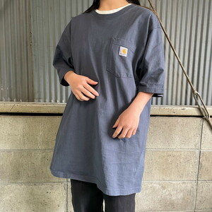 Carhartt カーハート ワンポイントロゴ ポケットTシャツ LOOSE FIT メンズL TALL