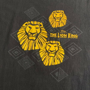 DISNEY ディズニー LION KING ライオンキング ミュージカル プリントTシャツ メンズL相当