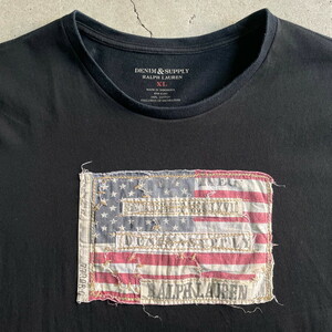 DENIM＆SUPPLY Ralph Lauren ラルフローレン 星条旗 フラッグ Tシャツ メンズXL