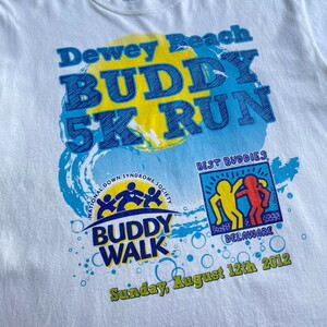 DEWEY BEACH BUDDY 5K RUN キース・ヘリング Keith Haring Best Buddies アート プリント Tシャツ メンズM