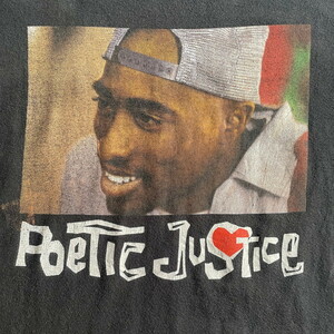 poetic justice 2PAC ヒップホップ ラップ ツーパック バンドTシャツ メンズM