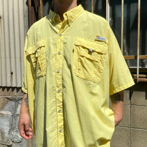 ビッグサイズ Columbia PFG OMNI-SHADE コロンビア 半袖 ナイロン フィッシングシャツ メンズ3XL