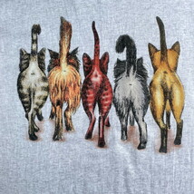 90年代 PRINTS OF TAILS 猫 アート アニマル プリント ロング丈 Tシャツ メンズXL相当 レディース2XL相当_画像6