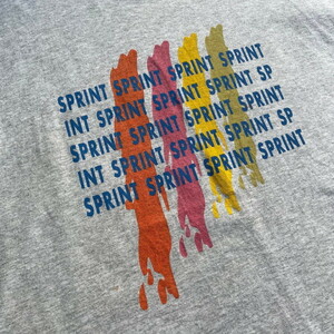 90年代 アイルランド製 SPRINT メッセージ プリントTシャツ メンズXL