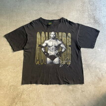 ビッグサイズ 90年代 USA製 WCW BILL GOLDBERG プロレスラー プリント Tシャツ メンズ2XL_画像2