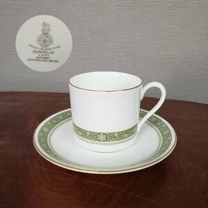 ロイヤルドルトン　カップ＆ソーサー　1970年代　イギリス製　RONDELAY シリーズ　陶磁器　アンティーク　美品　ROYAL DOULTON 【60a1431】