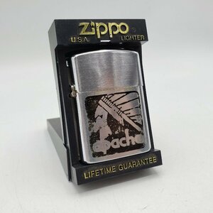 APACHE CANYON Zippo ヴィンテージライター USA雑貨 喫煙具 愛煙家 オイルライター ジッポー アメリカン アンティーク【ラt2746】