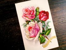 花(37)Z37◆薔薇 バラ アンティークポストカード フランス ドイツ イタリア イギリス ビンテージ 外国絵葉書_画像9