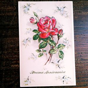 花(6)J52◆薔薇 バラ アンティークポストカード フランス ドイツ イタリア イギリス ビンテージ 