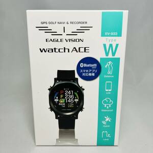 新品 アサヒゴルフ EAGLE VISION watch ACE EV-933-BK ブラック黒 朝日ゴルフ イーグルビジョン ウォッチ エース GPSゴルフナビ 距離計測器