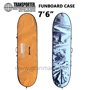 [ новый товар ]TRANSPORTER FUNBOARD CASE 7*6~ Camel полный Zip жесткий чехол чехол для доски / вентилятор панель / mid length 