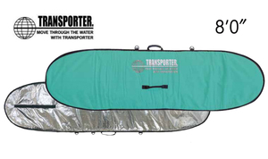 [ новый товар ]TRANSPORTER FUNBOARD CASE 8*0~ мята полный Zip жесткий чехол чехол для доски / вентилятор панель / mid length 