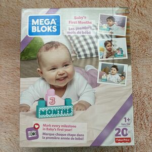 Mega Bloks 赤ちゃんの最初の月 組み立てセット 女の子 1才からのメガブロック メモリアル ブロックセット