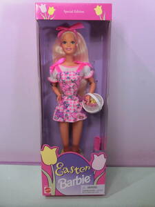 バービー 1996年 イースター 人形 Easter 人形 うさぎ お花 ビンテージ ファンシー◆Barbie MATTEL 90s Vintage Doll Pink ピンク 
