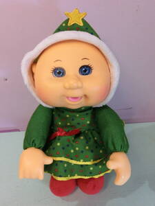 キャベッジパッチキッズ◆ビンテージ クリスマス 赤ちゃん ぬいぐるみ 23cm◆Cabbage Patch Kids キャベツ人形 昭和レトロ ファンシー