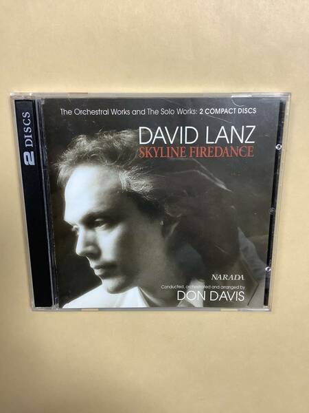 送料無料 DAVID LANZ「SKYLINE FIREDANCE」2枚組CD ソロ&オーケストラワークス 全21曲 輸入盤