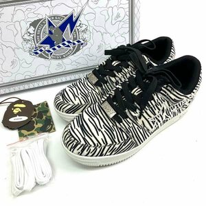 ｔ)ア ベイシング エイプ A BATHING APE FootSoldier 1G30191005 ゼブラ柄 スニーカー 26.5cm ブランド品 中古 ※箱/他有り 簡易梱包発送