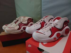 超貴重 オリジナル＆復刻 ２足セット 赤目玉 ナイキ NIKE AIR ZOOM FLIGHT 95 “True Red” 96＆22年 モデル 正規箱あり貴重 正規品