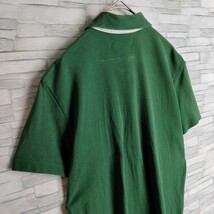 【希少デザイン】ポロラルフローレン☆ワンポイント刺繍ロゴポロシャツ Mサイズ グリーン 半袖 緑 ポニー　POLO RALPH LAUREN Shirt Green_画像9