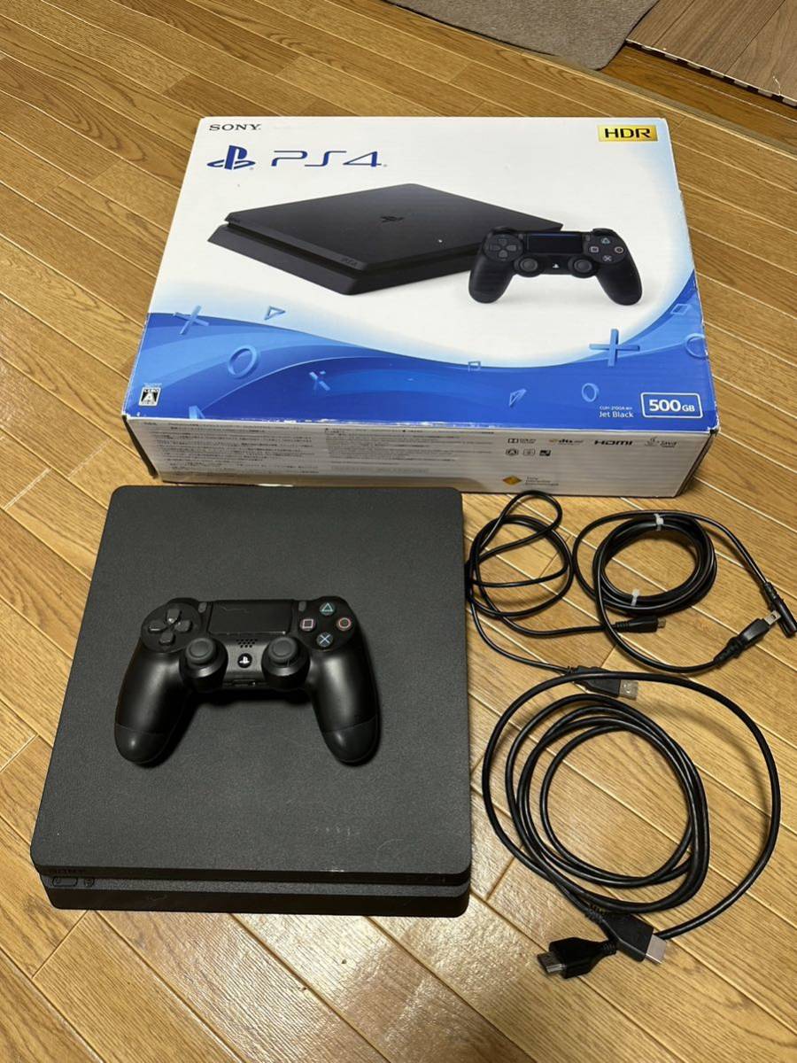☆ SONY PS4本体 箱付き PlayStation4 ジェットブラック プレステ4 