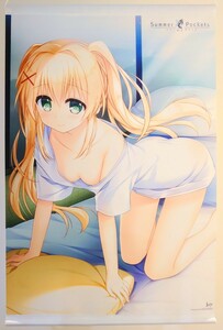 送料350円～ 中古・即決●Summer Pockets 紬 ヴェンダース 描き下ろし B2タペストリー Key 正規品 同梱可能