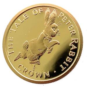 ピーターラビット金貨 ジブラルタル エリザベス女王 1/5オンス 1995年 6.2g 24金 純金 イエローゴールド コレクション Gold