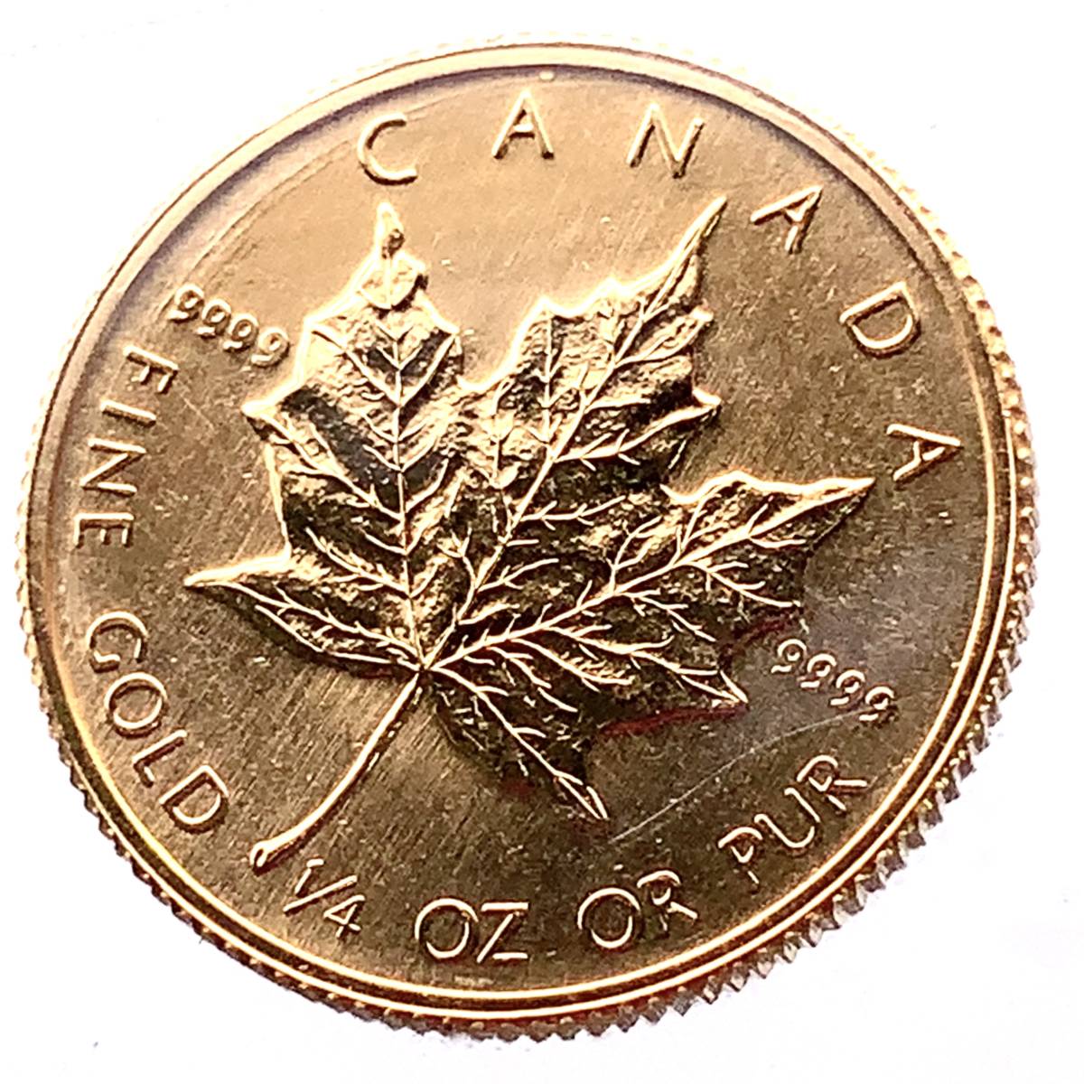 金貨 メイプルリーフ金貨 2021年 エリザベス女王 カナダ 金貨 美品