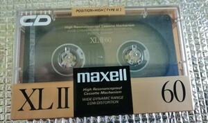 送料込 未開封 ハイポジション maxell XLⅡ 60分 カセットテープ 未使用 マクセル