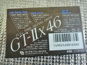 送料込 未開封 AXIA ハイポジション テープ GT-ⅡX 46分 カセットテープ 未使用