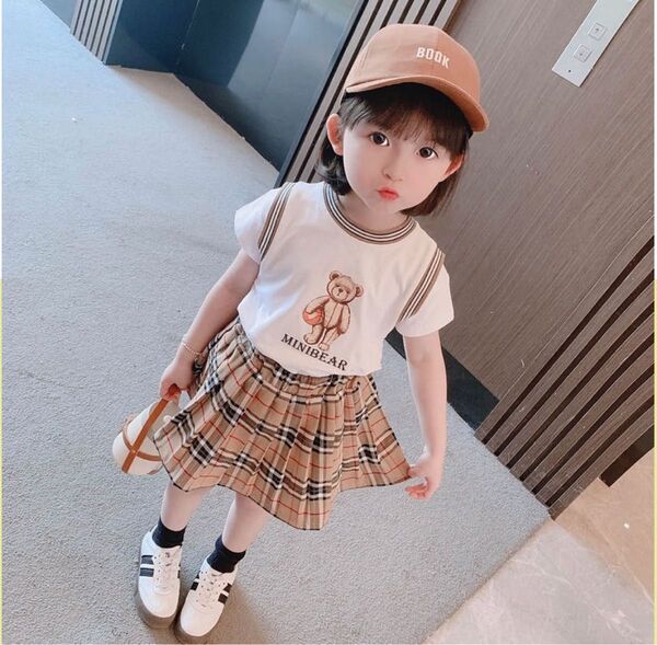 子供服 キッズ 女の子 セットアップ 上下セット トップス ボトムス Tシャツ 半袖 スカート 可愛 おしゃれな
