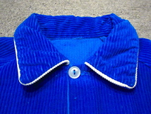ビンテージ60's70's●キッズコーデュロイアヒル刺繍入りジャケット青●230525c1-k-jk 1960s1970s子供服長袖古着_画像3
