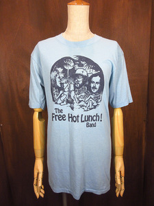 ビンテージ80's●The Free Hot Lunch!プリントTシャツsize XL●230518j4-m-tsh-bn古着1980sバンドTシャツ