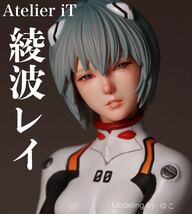 【塗装済完成品】アトリエイット　綾波レイ　1/8スケール　エヴァンゲリオン 原型林浩己　リアルフィギュア ガレージキット_画像1