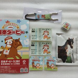 日本ダービー あらいぐまラスカルコラボイベントノベルティグッズ